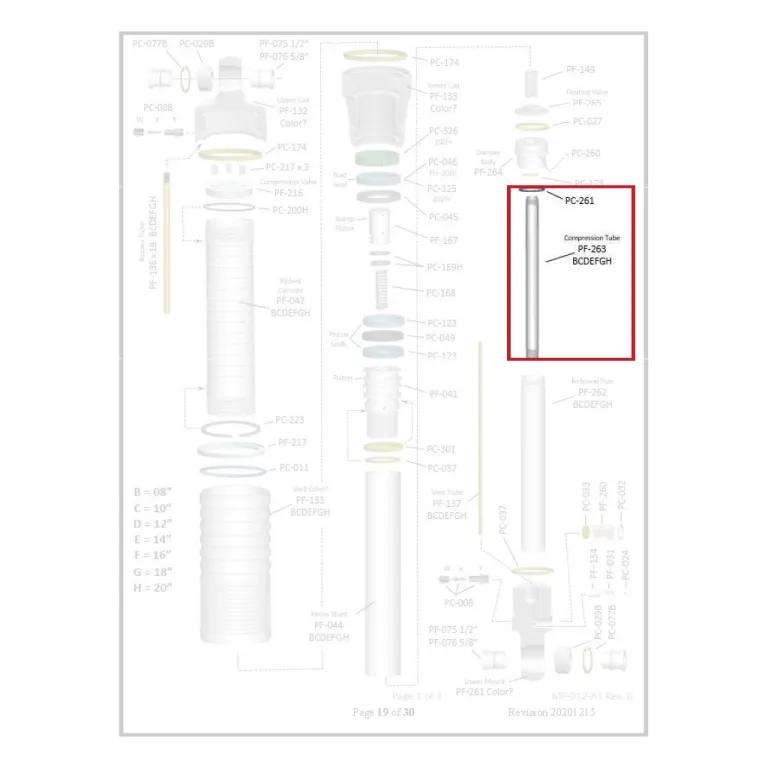 Where PF-263 sits in the ORI STX Strut - exploded diagram with the part highlighted